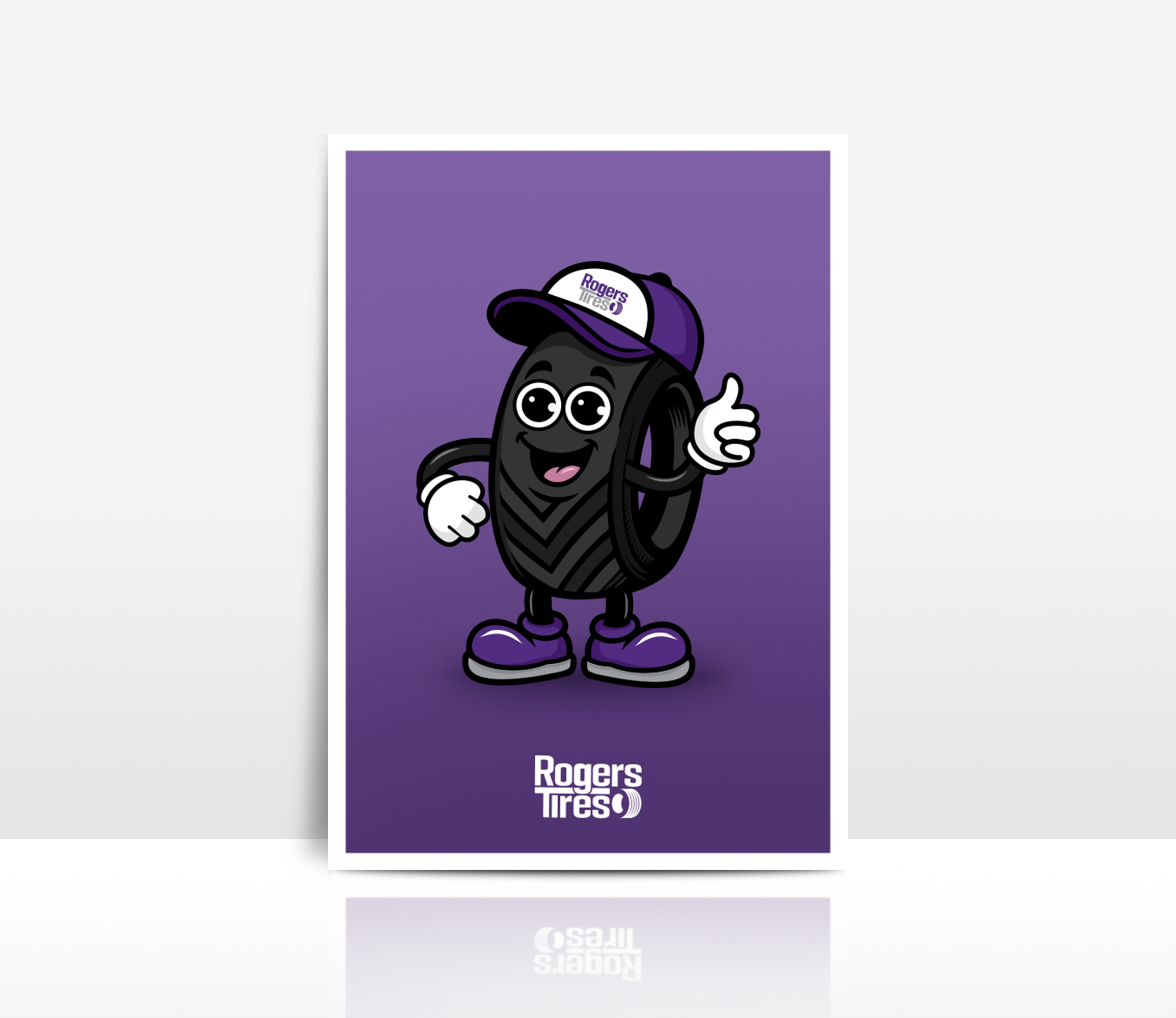 Diseño de mascota Rogers Tires